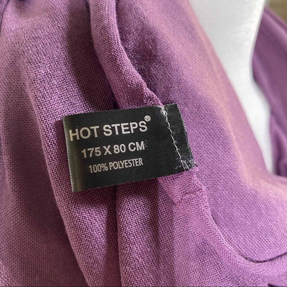 ⭐️SEE NEW LISTING⭐️Hot Steps Purple Foulard Scarf - Picture 4 of 6
